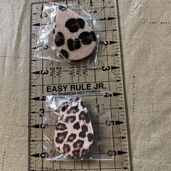 Faux Leather Earrings - Picture 4 of 7